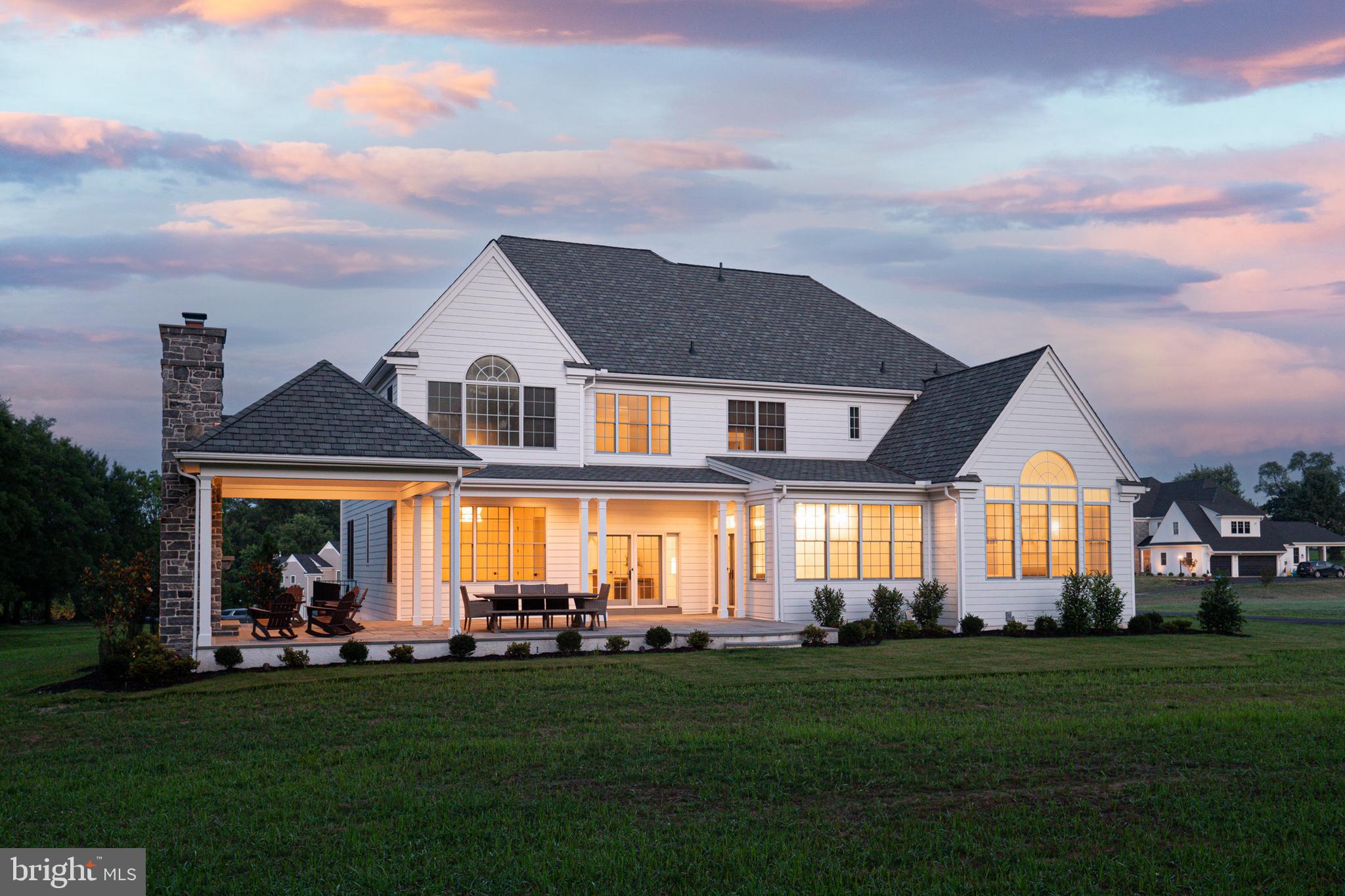 32 Oakland Road Chadds Ford, PA 19317 - Photo 68 of 76 Twilight Exterior- Rear