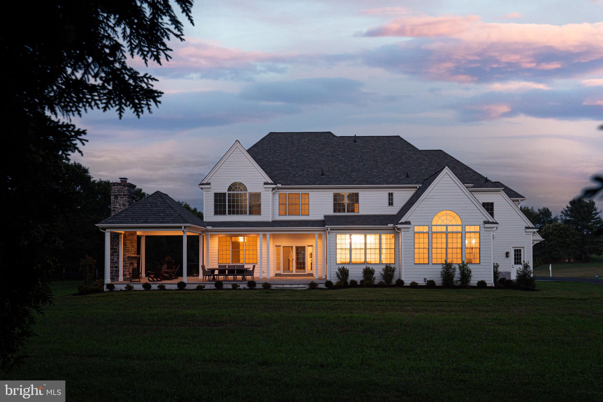 32 Oakland Road Chadds Ford, PA 19317 - Photo 70 of 76 Twilight Exterior- Rear