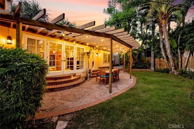 a view of outdoor space yard deck patio and swimming pool