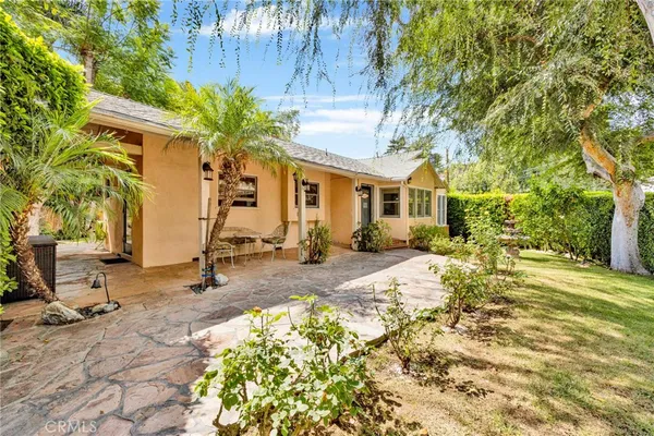 a view of a house with a patio