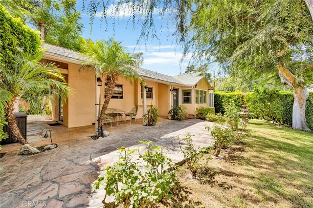 a view of a house with a patio