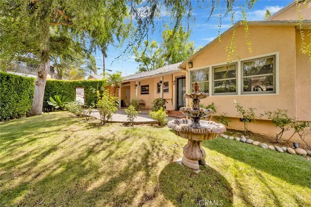 a view of swimming pool with outdoor seating