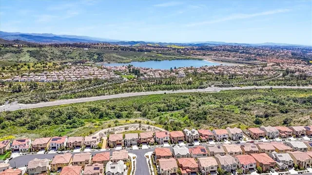 a view of city and mountain