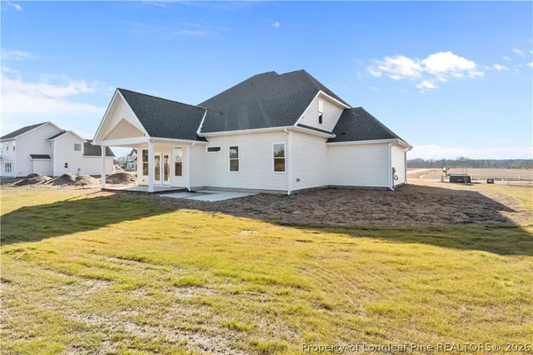 a view of a house with a swimming pool