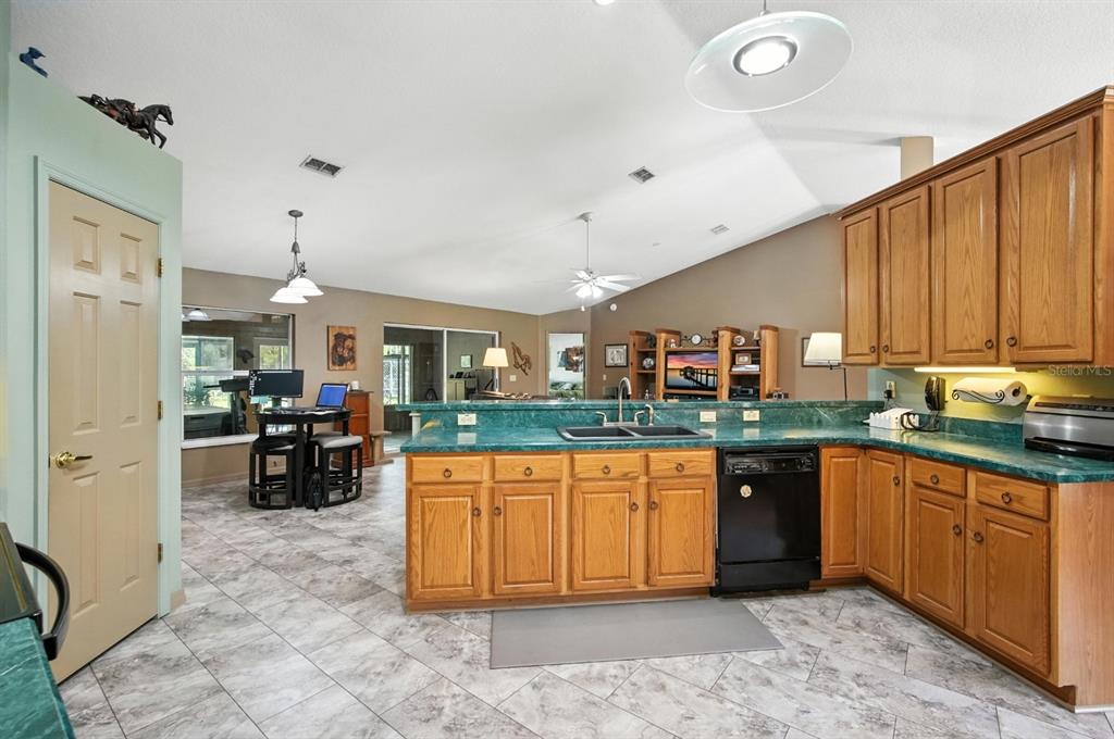 29933 Fullerville Road DeLand, FL 32720 - Photo 12 of 57 a kitchen with stainless steel appliances granite countertop a sink and cabinets