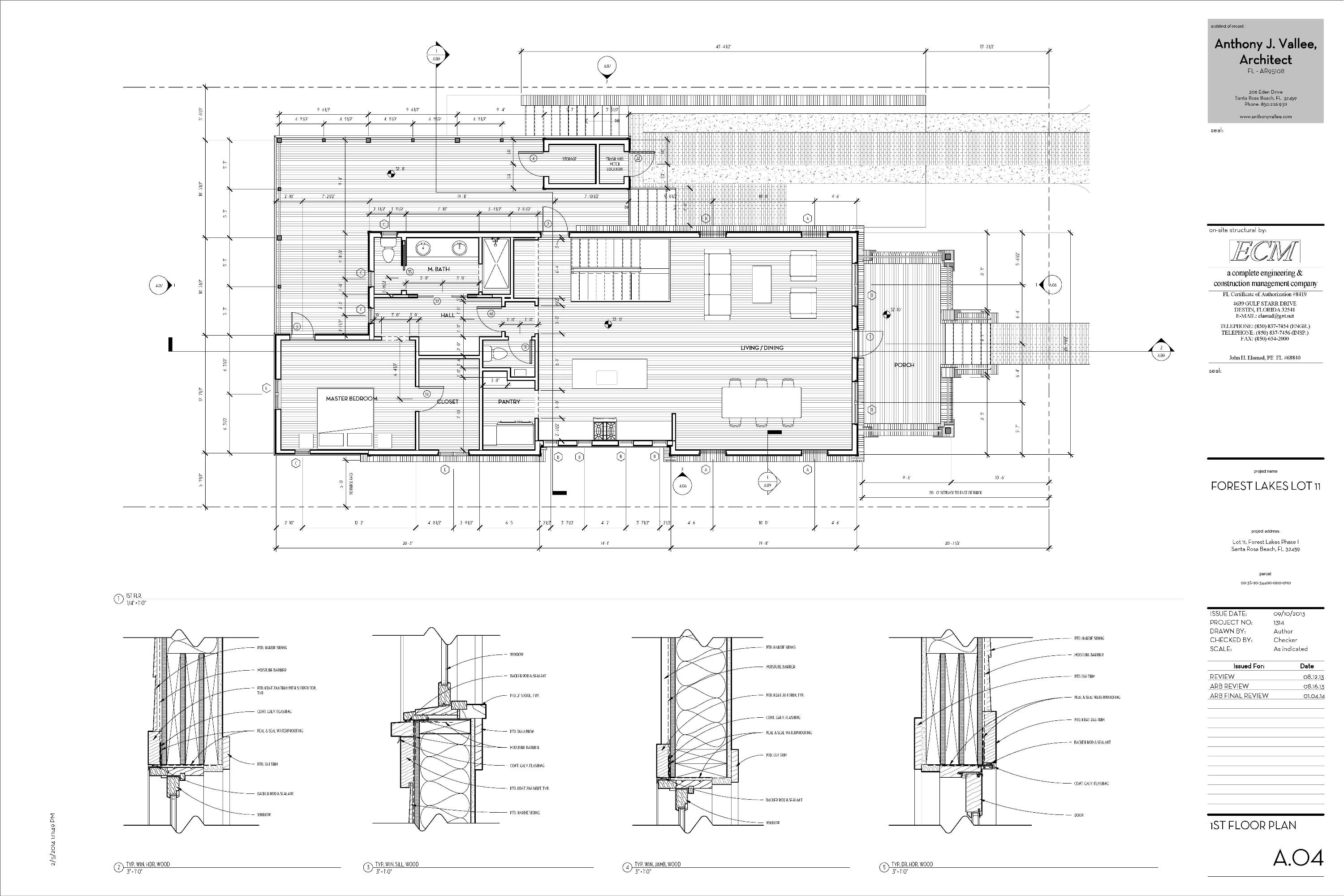 Lot 11 West Okeechobee Santa Rosa Beach Santa Rosa Beach, FL 32459 - Photo 13 of 14 Floor Plan | Main Level