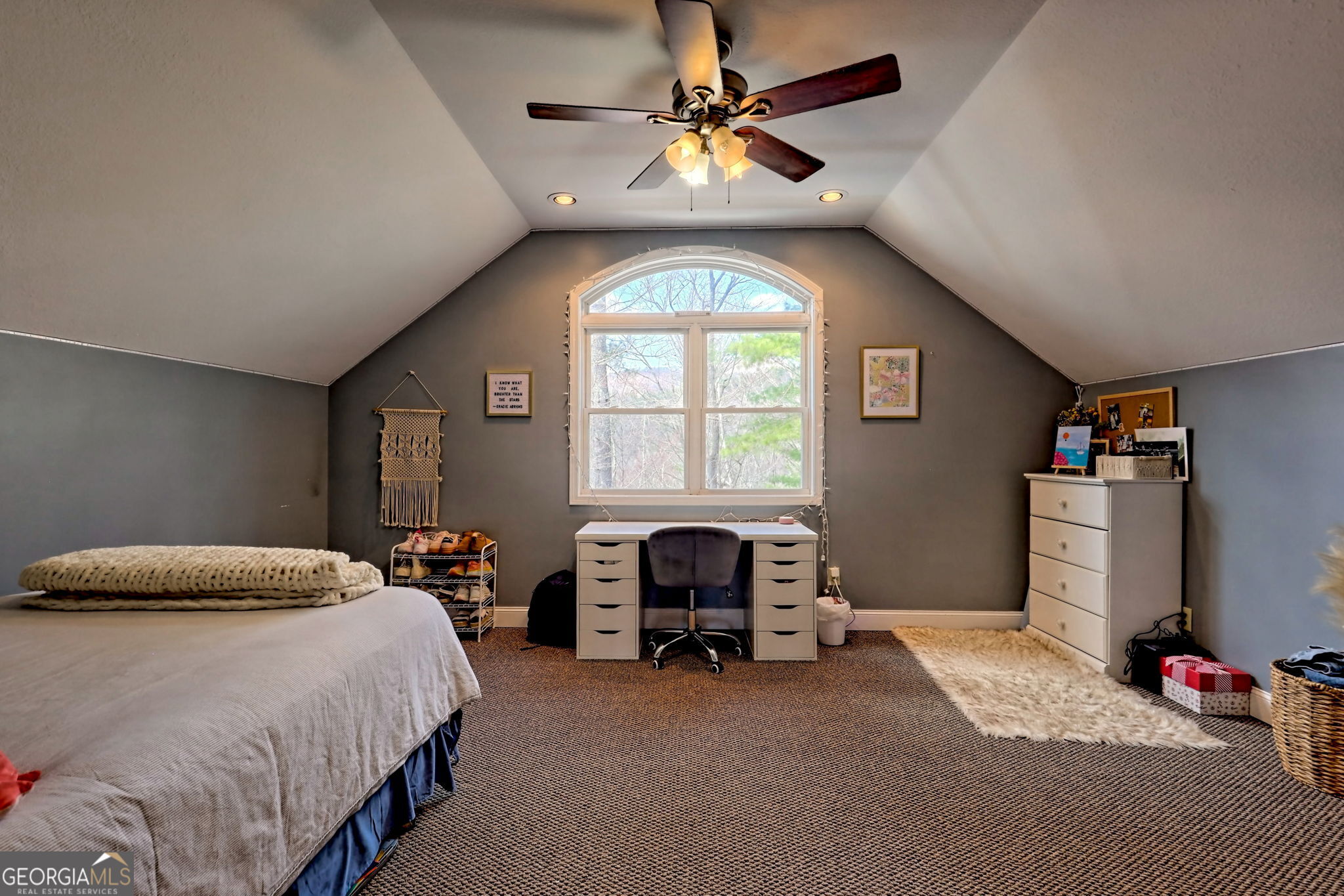 1068 Coleman River Road Clayton, GA 30525 - Photo 54 of 90 a bedroom with a bed and a window