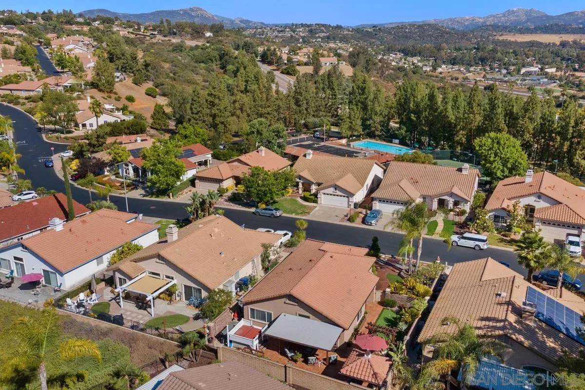 2516 Columbine Road Alpine, CA 91901 - Photo 32 of 33 an aerial view of residential houses with outdoor space