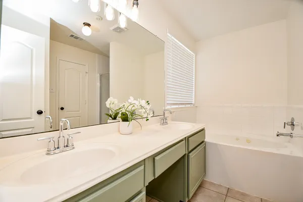 a bathroom with a sink and a bathtub