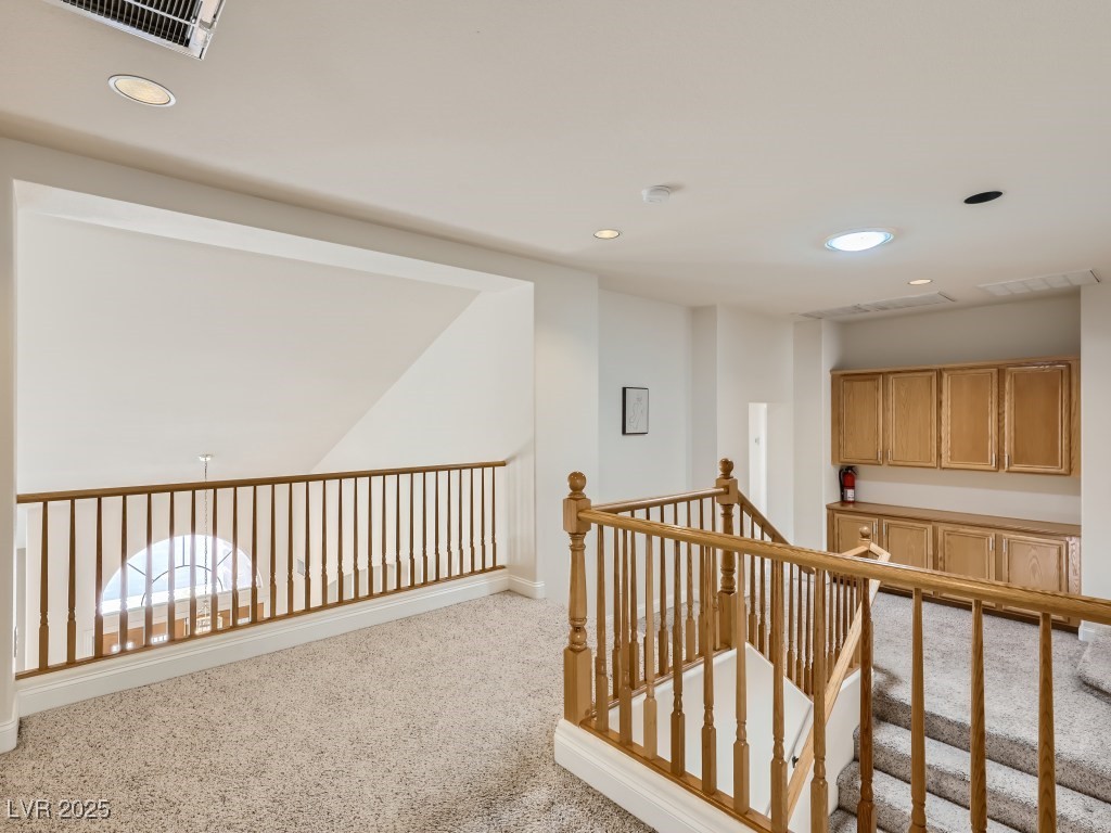 1221 Fragrant Spruce Avenue Las Vegas, NV 89123 - Photo 26 of 59 Hallway featuring recessed lighting and light carpet