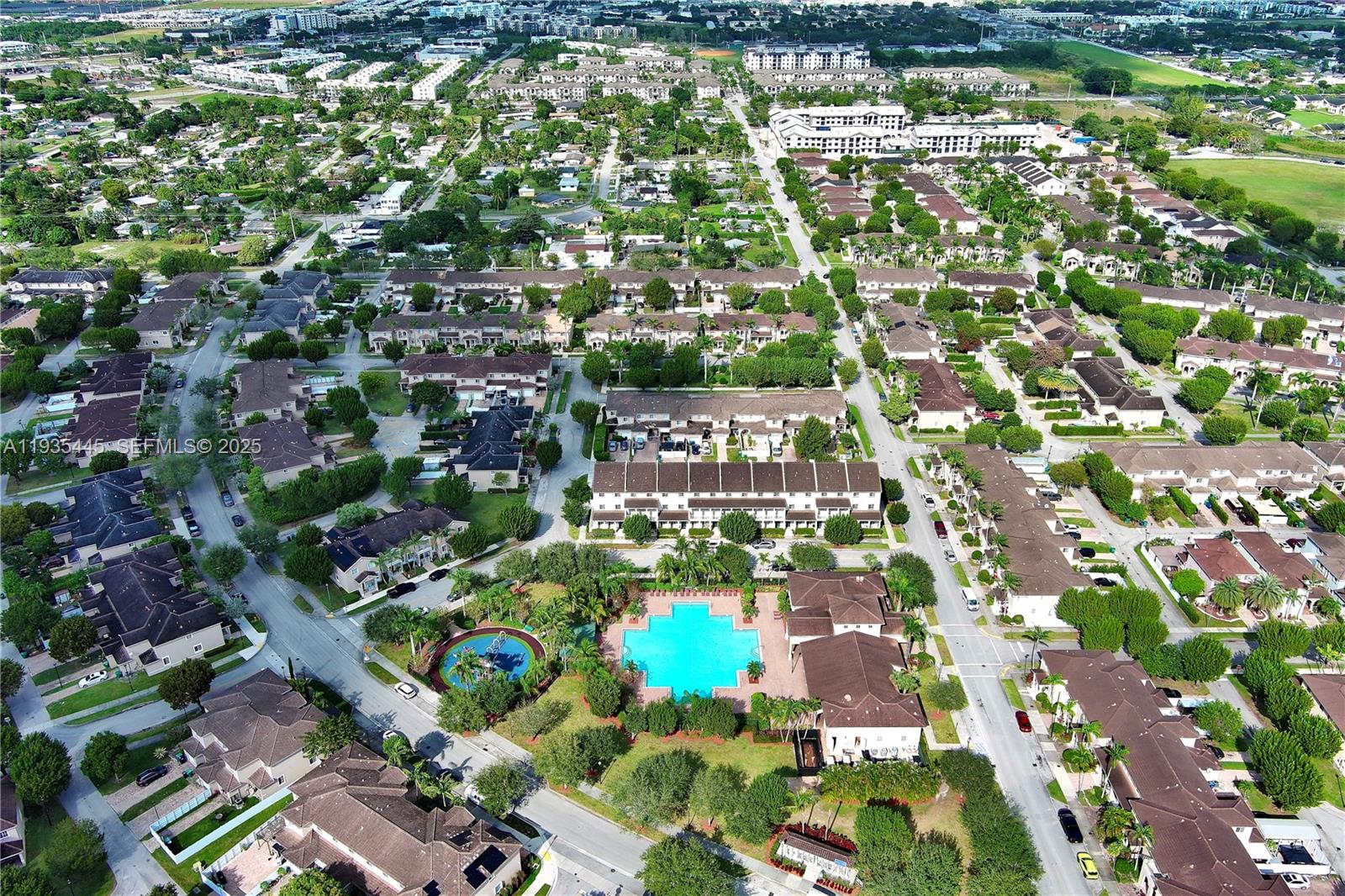 27049 Southwest 142nd Avenue Homestead, FL 33032 - Photo 36 of 36 an aerial view of residential houses with outdoor space