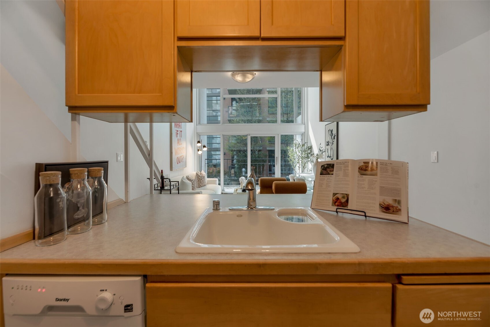 1000 Union Street, Unit 110 Seattle, WA 98101 - Photo 10 of 16 a view of kitchen with a sink and cabinet