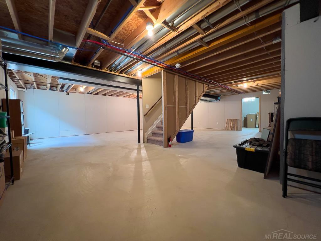 16070 Moore Park Road Macomb, MI 48044 - Photo 50 of 76 Extra deep ready for your finished. Bring your tape & spackle, drywall already up.