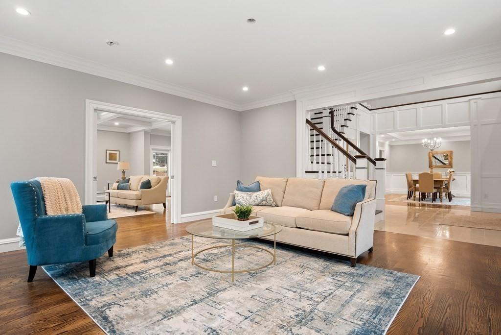 6 West Knoll Road Andover, MA 01810 - Photo 19 of 42 a living room with furniture and wooden floor