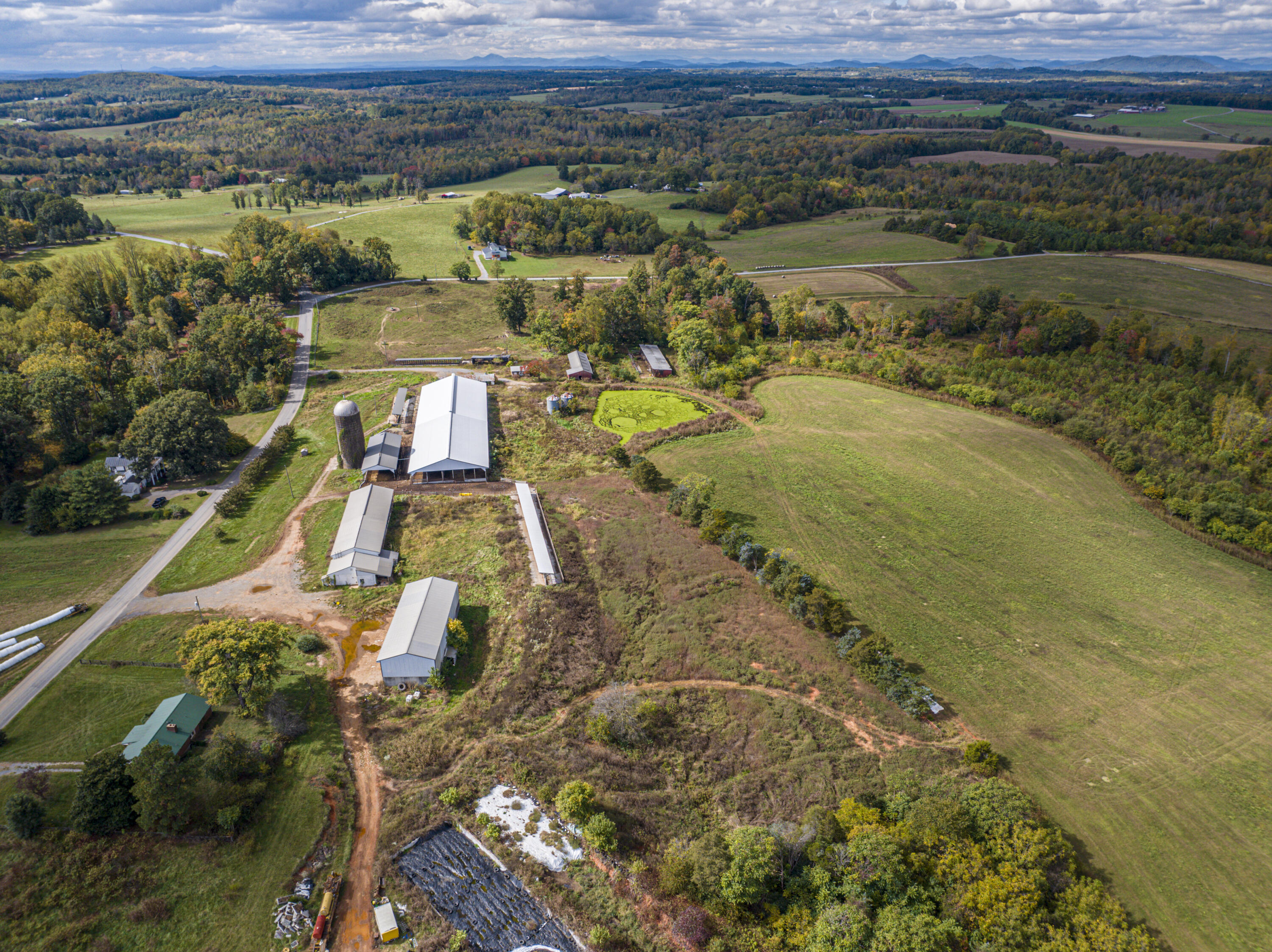 9961 Falling Creek Road Huddleston, VA 24104 - Photo 36 of 39 an aerial view of residential houses with outdoor space