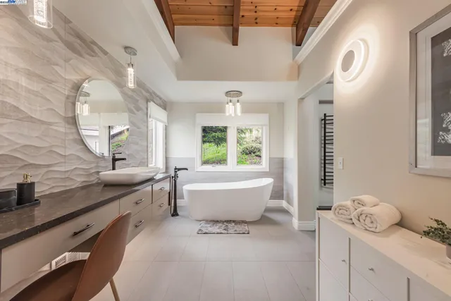 a view of a lake with a yard