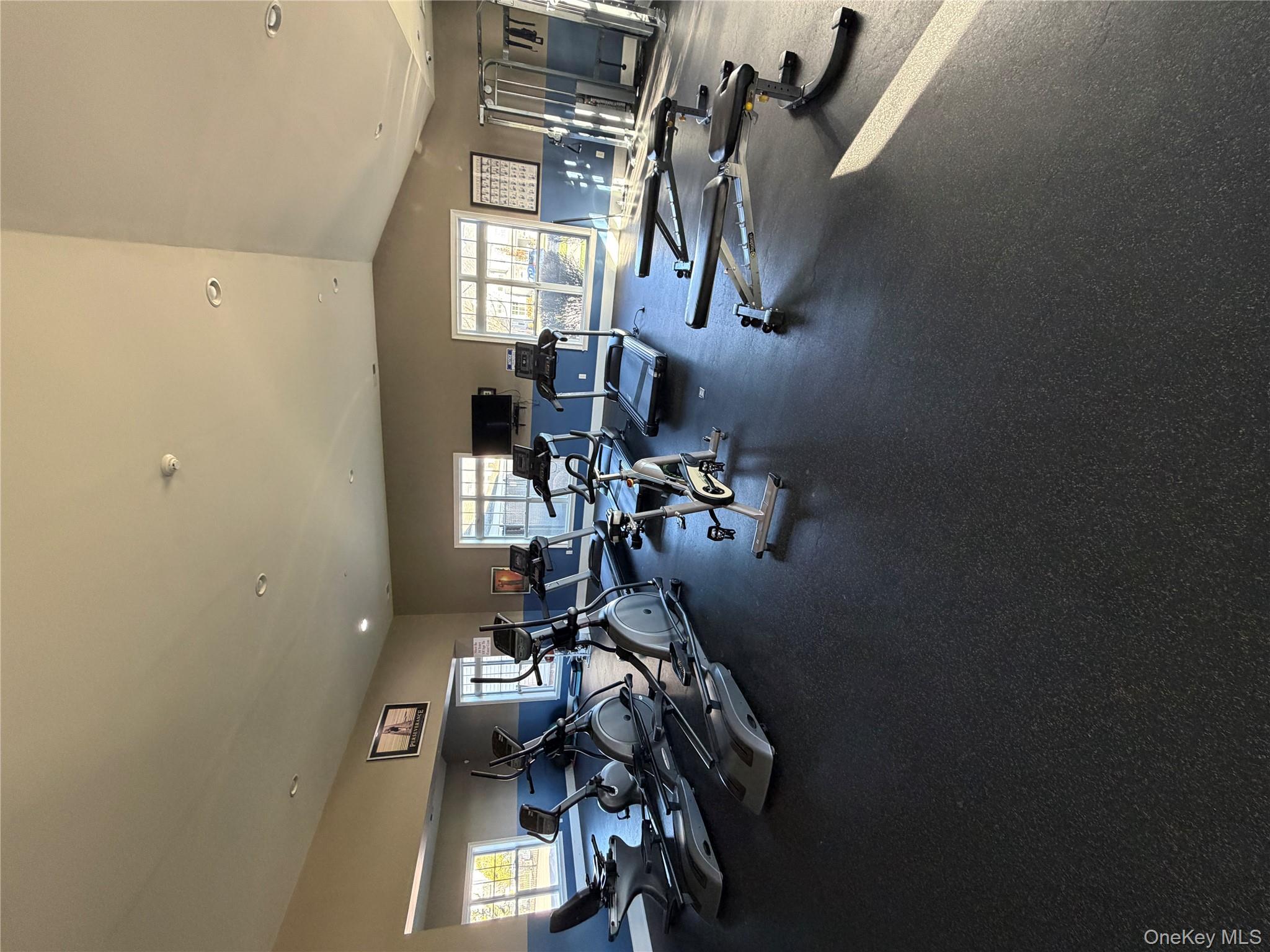 45 Lewis Road Hopewell Junction, NY 12533 - Photo 30 of 34 a gym room with lots of furniture and a large window