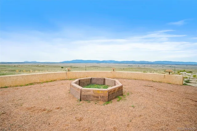 a view of a lake with outdoor space