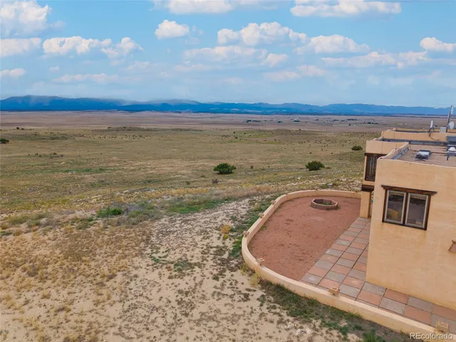 a view of a sky from a terrace