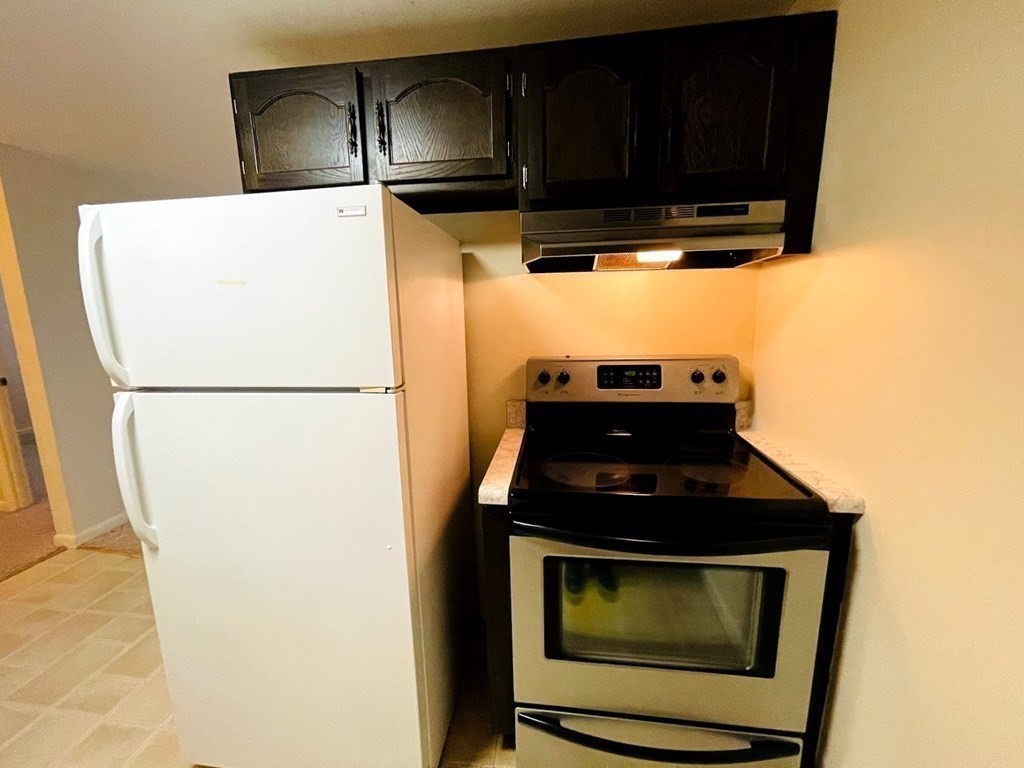 63 Leonard Road, Unit 63 Boxborough, MA 01719 - Photo 10 of 17 a kitchen with a stove and a microwave