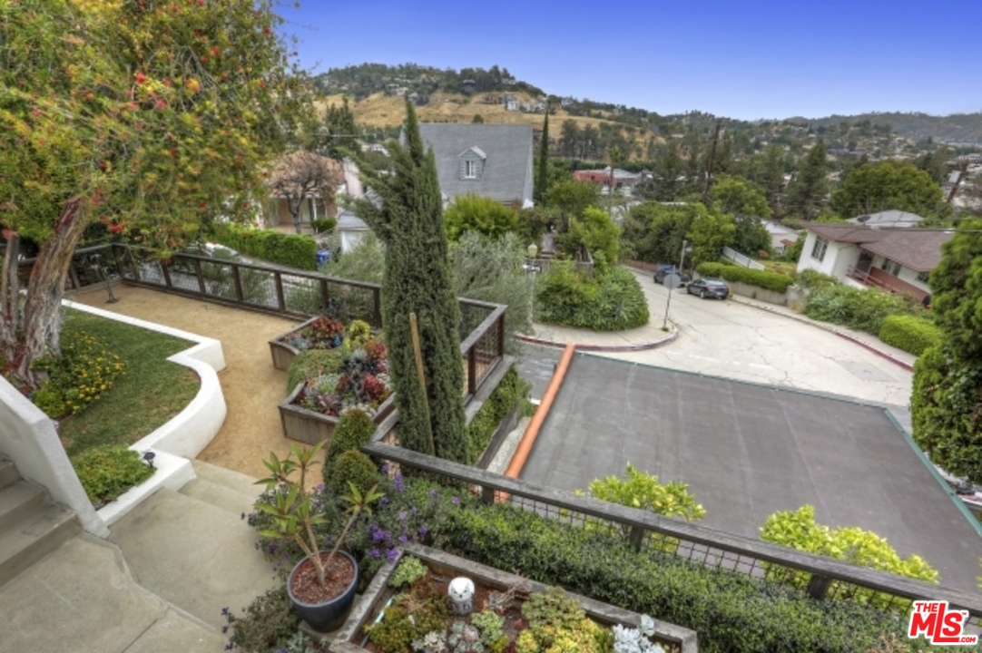 3801 Roderick Road Los Angeles, CA 90065 - Photo 37 of 38 an aerial view of a house with a garden