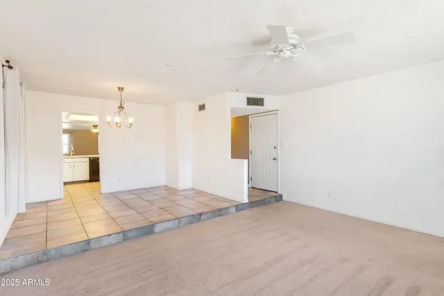 a view of an empty room