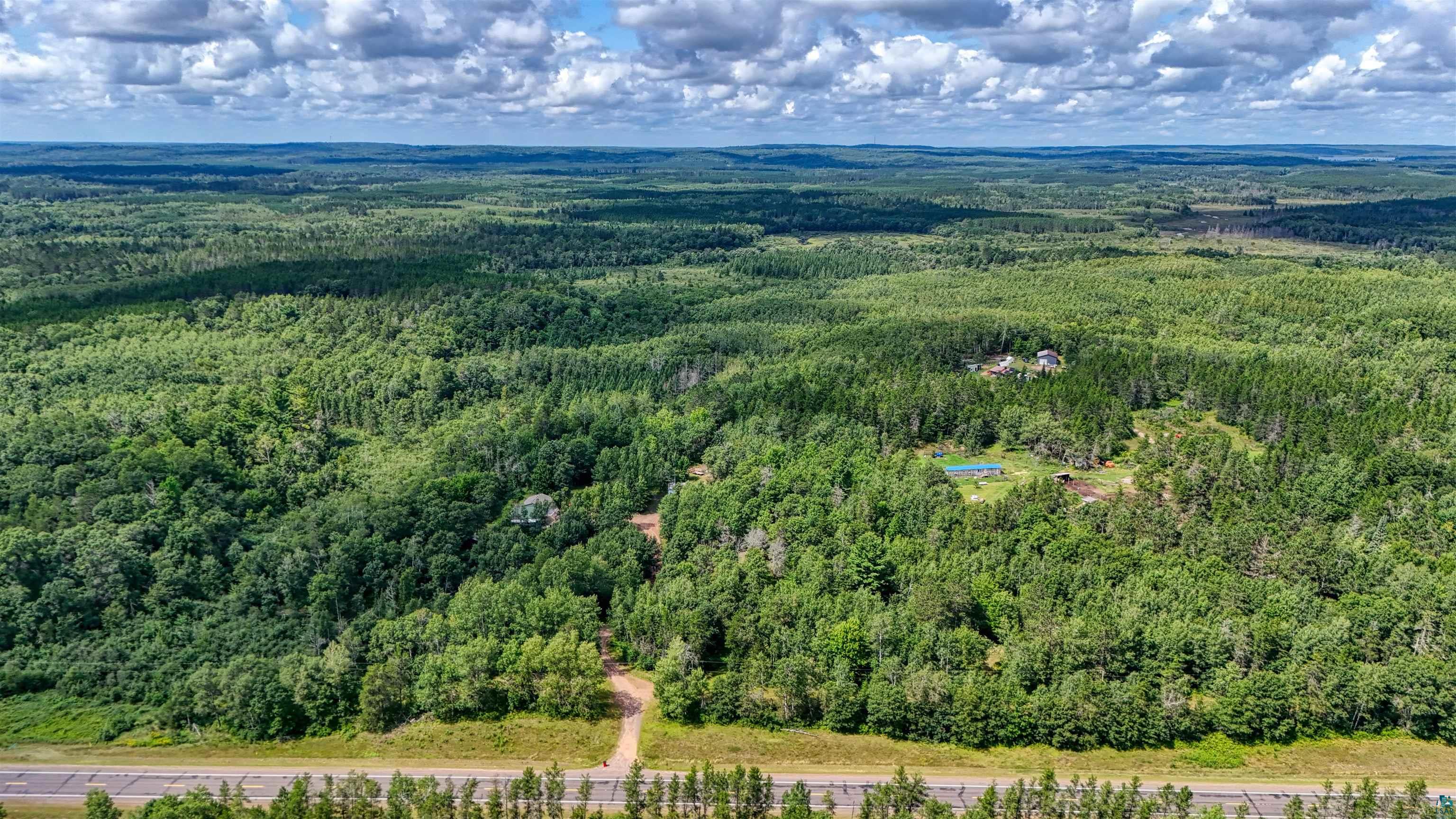 63 Highway 63 Springbrook, WI 54875 - Photo 3 of 15 Bird's eye view of a heavily wooded area
