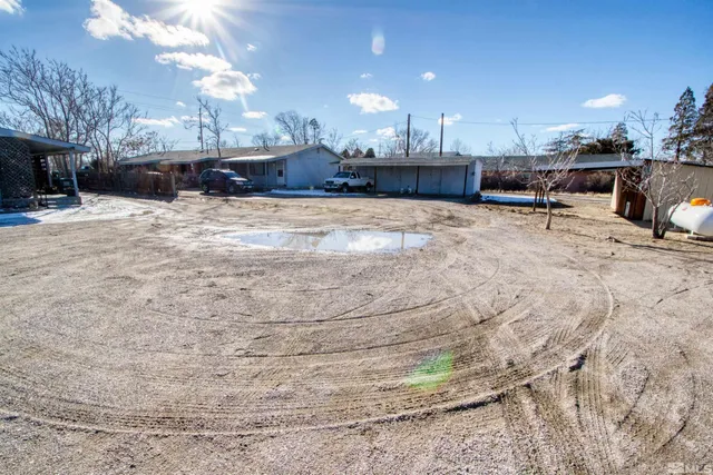 a view of a terrace with a bench