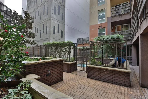 a view of an front door