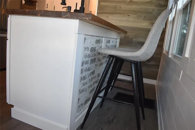 a view of entry way with wooden floor