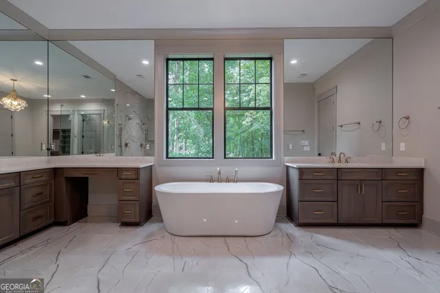 a room with cabinets and a wooden floor