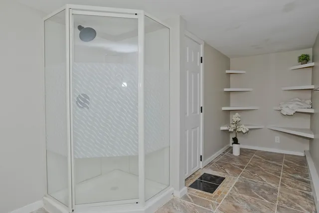 a house view with a backyard space