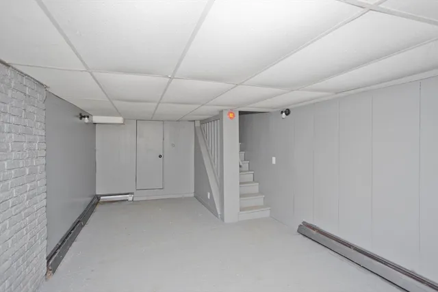 a view of backyard of a house