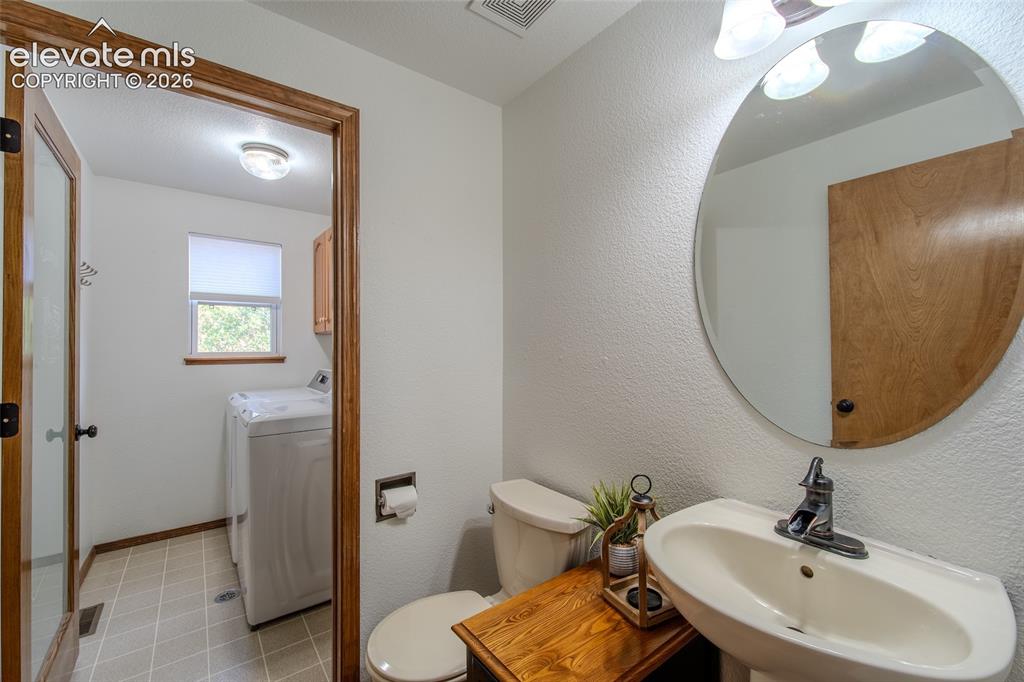 789 Capeglen Road Colorado Springs, CO 80906 - Photo 41 of 46 half bath and Laundry located on main floor