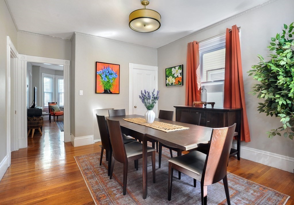 7 Lester Place Boston, MA 02130 - Photo 6 of 33 a view of a dining room with furniture and wooden floor
