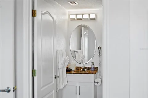 a view of dinning table and chairs in patio