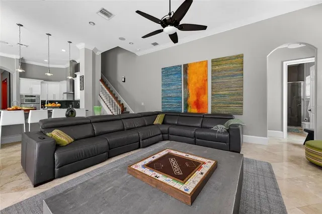 an aerial view of a city with lots of residential buildings