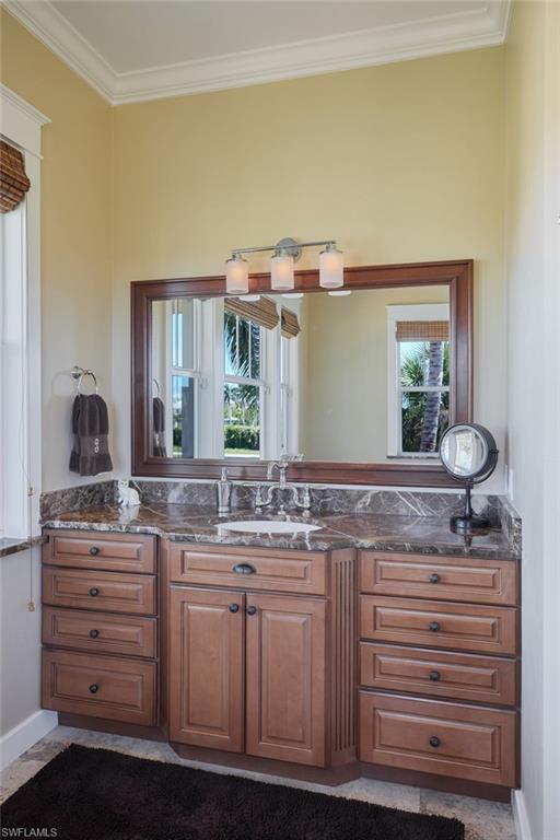 18481 Pioneer Road Fort Myers, FL 33908 - Photo 22 of 44 "her" vanity and sink showcasing the beautiful cabinetry.