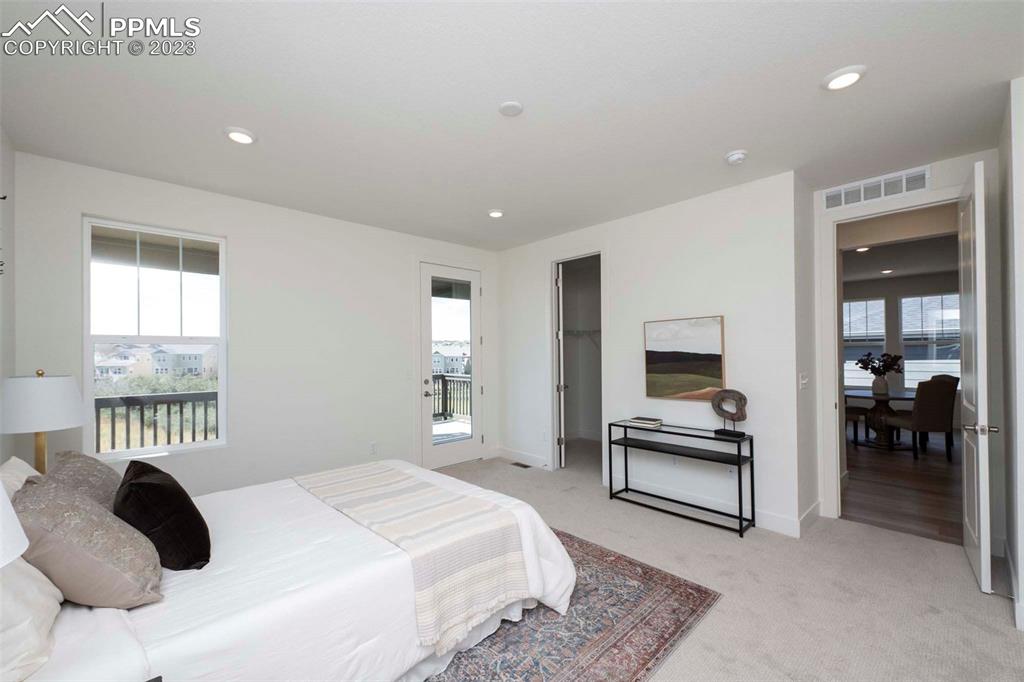 2036 Peachleaf Loop Castle Rock, CO 80108 - Photo 21 of 35 a bedroom with a bed and a television