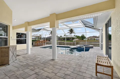 a view of a patio with a patio