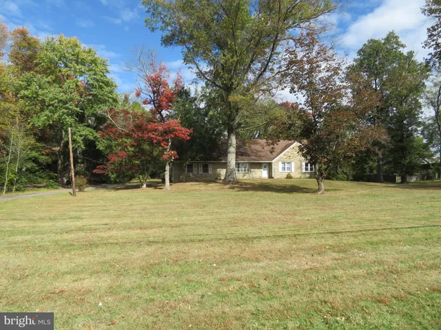 a house view with swimming pool
