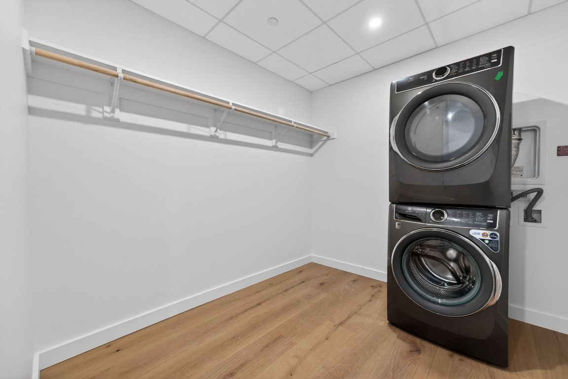 610 Davis Street, Unit 5001 Austin, TX 78701 - Photo 37 of 38 a view of a storage & utility room with a washer dryer