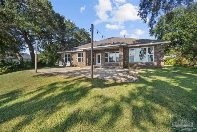 wooden view of a lake with houses