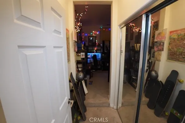 a view of a hallway with a elevator