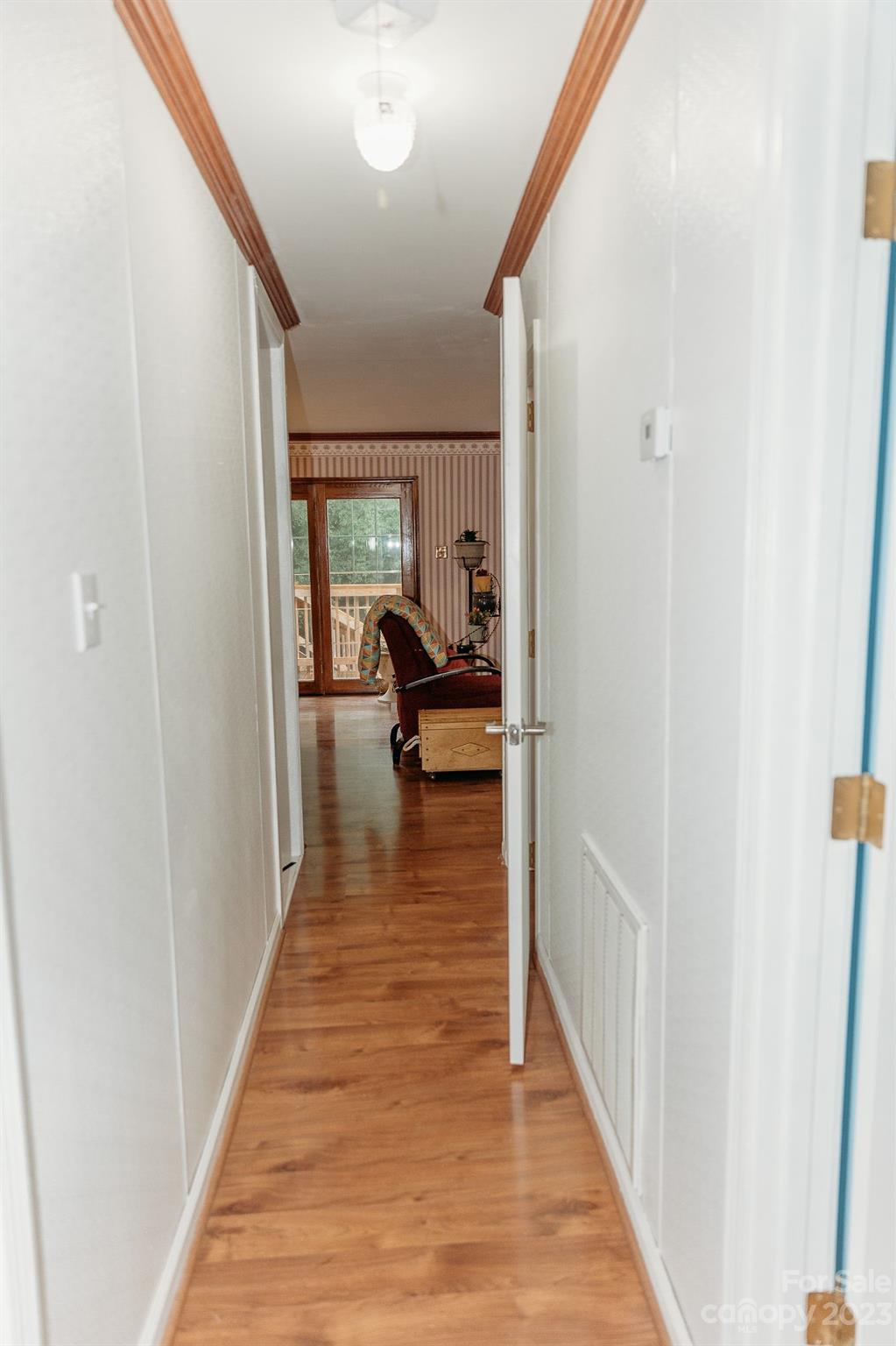 8808 Webb Road Stanfield, NC 28163 - Photo 24 of 33 a hallway with a view of living room
