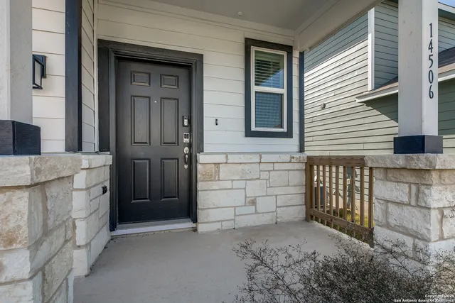 a view of front door of a house