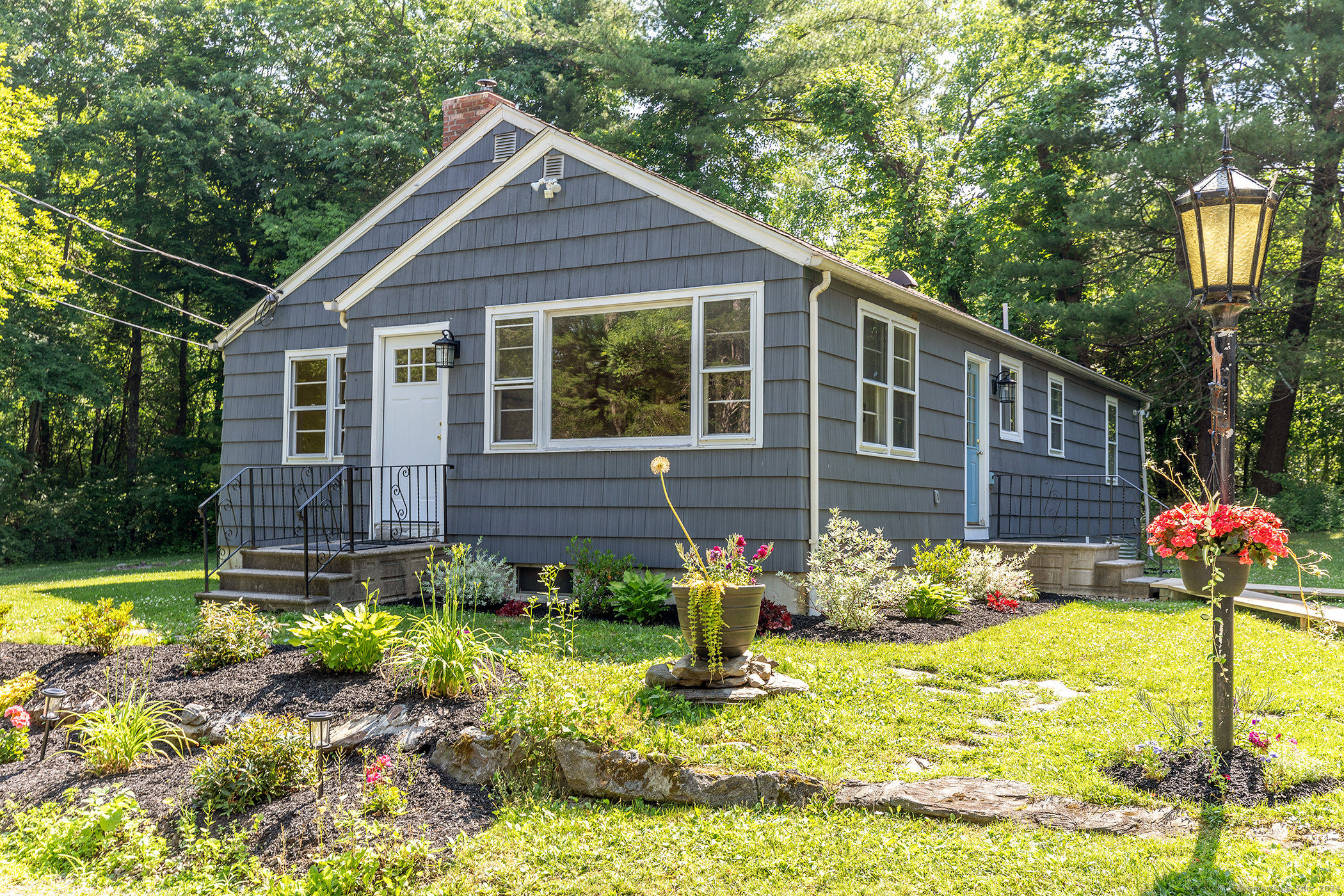 30 Cedar Road Sharon, CT 06069 - Photo 1 of 1 Beautiful landscaping welcomes you to front entry into the living room