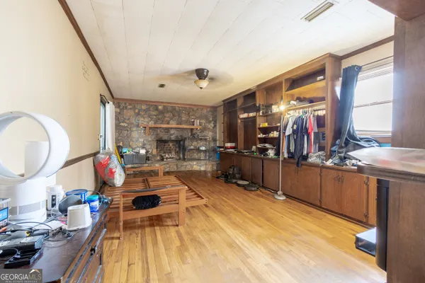 a very nice looking room with a large window