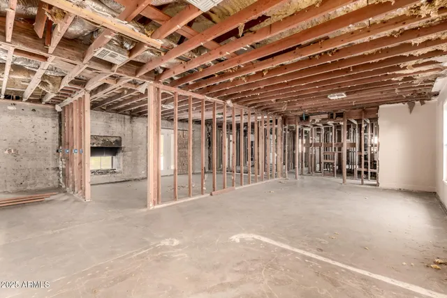 a view of an empty room