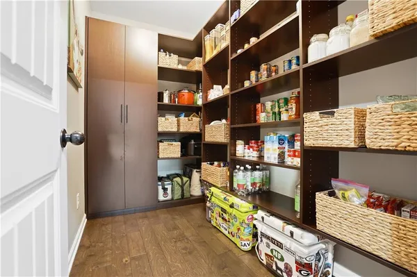 a room with storage and utility